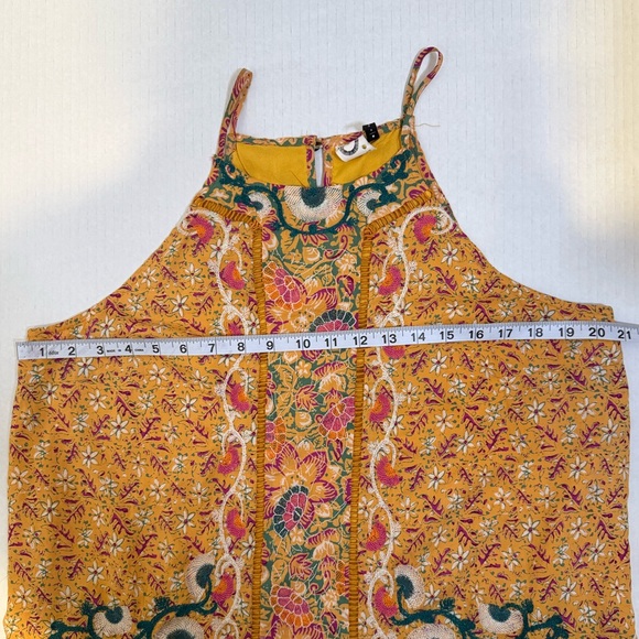 Anthropologie Akemi + Kin Yellow Floral Embroidered Top - Picture 6 of 11